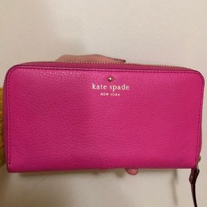 Kate Spade Pink Long Wallet Brand New